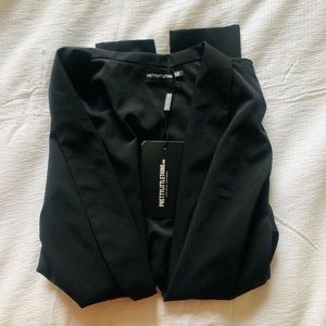 NEW! Deep V Black Blouse (10)